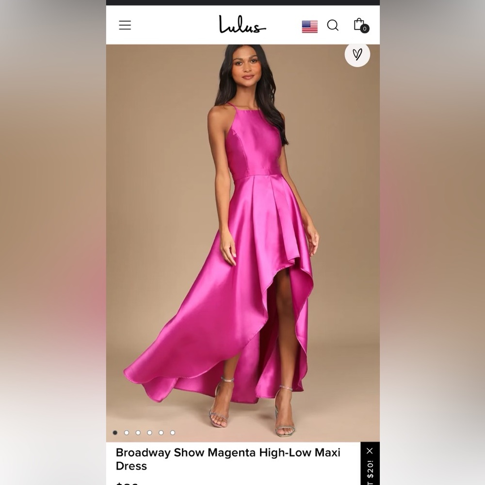 Lulus magenta dress